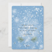 ゴールデングリッターキャンドルクリスマス シーズンカード (裏面)