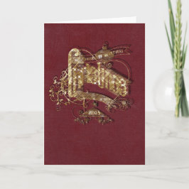 ゴールデングリッタークリスマス – グリーティングカード シーズンカード