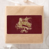 ゴールデングリッタークリスマス – ラベル (インサイチュ)