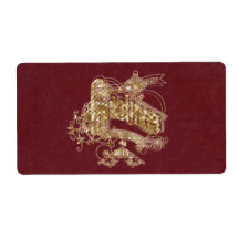 ゴールデングリッタークリスマス – ラベル