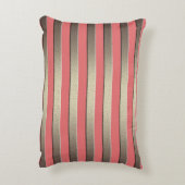 ゴールデングリッターグラデストライプのーションのストライプ横線 アクセントクッション (裏面(縦))