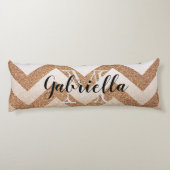 ゴールデングリッターシェブロン ボディピロー (裏面)