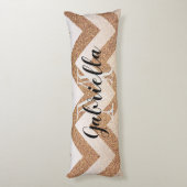 ゴールデングリッターシェブロン ボディピロー (裏面 (縦))