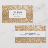 ゴールデングリッターシャインスタイリッシュビジネスカード 名刺 (正面/裏面)