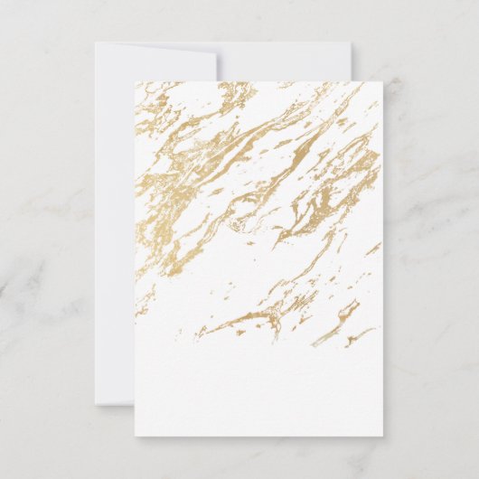 ゴールデングリッタースパーパーソナライズされたクル結婚ズ サンキューカード (裏面)