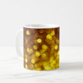 ゴールデングリッターテクスチャクリスマス抽象芸術背景 コーヒーマグカップ (正面左)