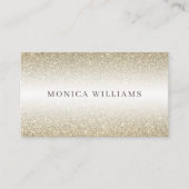 ゴールデングリッターテフェイククスチャ  名刺 (正面)