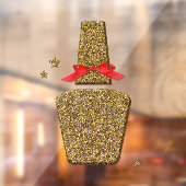 ゴールデングリッターネイルサロンのステッカーのウィンドウの固定 ウィンドウサイン (シート2)