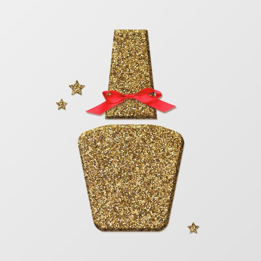 ゴールデングリッターネイルサロンのステッカーのウィンドウの固定 ウィンドウサイン (シート)