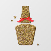 ゴールデングリッターネイルサロンシールのウィンドウのクリック ウィンドウサイン (シート)