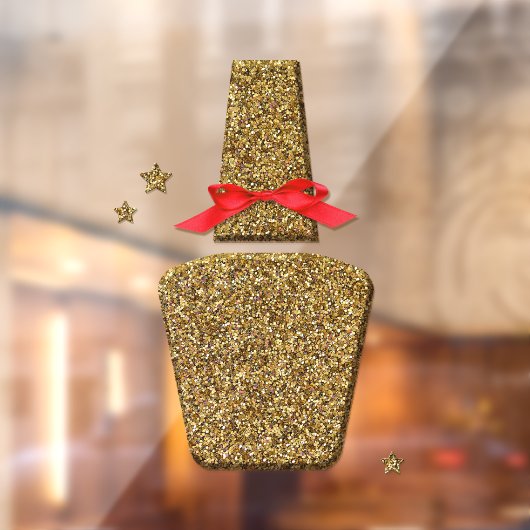 ゴールデングリッターネイルサロンシールのウィンドウのクリック ウィンドウサイン (シート2)