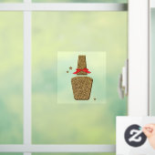 ゴールデングリッターネイルサロンシールのウィンドウのクリック ウィンドウサイン (ホーム)