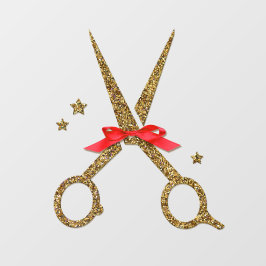 ゴールデングリッターハサミヘアドレッサースタイル ウィンドウサイン