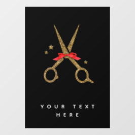 ゴールデングリッターハサミヘアドレッサースタイル ウィンドウサイン