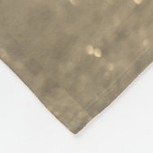 ゴールデングリッターハッピー15th誕生日の写真名year フリースブランケット (角)