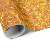 ゴールデングリッターヒョウ印刷 ラッピングペーパー (ロールコーナー)