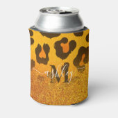 ゴールデングリッターヒョウ印刷 缶クーラー (缶裏面)