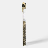 ゴールデングリッターヒョウ印刷 iPhoneケース (左側面)