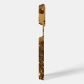 ゴールデングリッターヒョウ印刷 iPhoneケース (右側面)