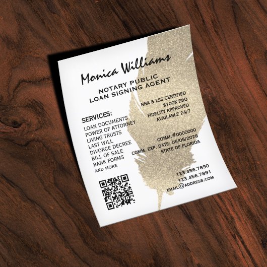 ゴールデングリッターフェザー公証人 チラシ