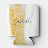 ゴールデングリッターホワイトマーブル 缶クーラー (裏面)