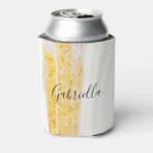 ゴールデングリッターホワイトマーブル 缶クーラー (缶裏面)