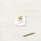 ゴールデングリッターポーズペットサロン追加の名前email websi ポストイット (デスク上)