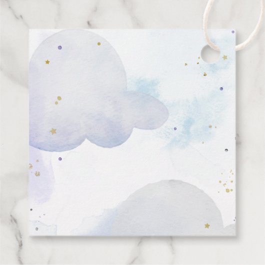 ゴールデングリッタームーンサンキューユーメッセージカード フェイバータグ (裏面)