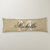 ゴールデングリッターモノグラム ボディピロー (裏面)