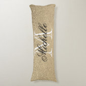 ゴールデングリッターモノグラム ボディピロー (正面縦)