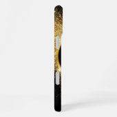 ゴールデングリッターリングや輪 iPhoneケース (右側面)