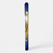 ゴールデングリッターリングや輪 iPhoneケース (左側面)