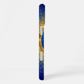 ゴールデングリッターリングや輪 iPhoneケース (右側面)