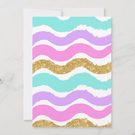 ゴールデングリッター体操子供の誕生日招待状 招待状