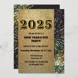 ゴールデングリッター2025年大晦日金ゴールド花火 招待状