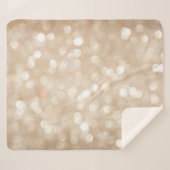 ゴールデングリッター、ぼやけクリスマスの背景。 シェルパブランケット (正面(横))