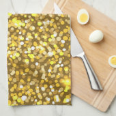 ゴールデングリッター キッチンタオル (四つ折り)