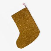 ゴールデングリッター スモールクリスマスストッキング (裏面 (吊り時))