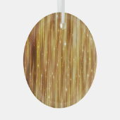 ゴールデングリッター：明るい抽象芸術背景。 ガラスオーナメント (正面右)