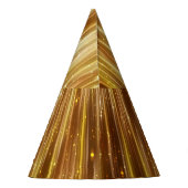 ゴールデングリッター：明るい抽象芸術背景。 パーティーハット (裏面)