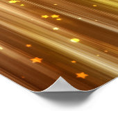 ゴールデングリッター：明るい抽象芸術背景。 ポスター (角)