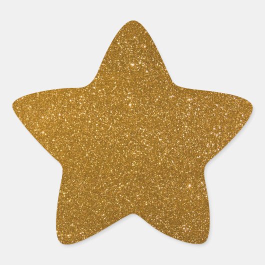 ゴールデングリッター 星シール (正面)