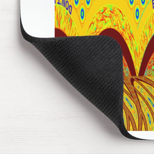 ゴールデングリーンアフリ伝統的カ色 マウスパッド (コーナー)