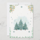 ゴールデングリーンクリスマス 招待状 (裏面)