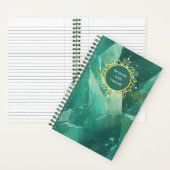 ゴールデングリーン大理石 ノートブック (内側)