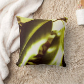 ゴールデングリーン葉 クッション (ブランケット)