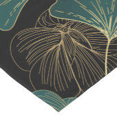 ゴールデングリーン葉 ショートテーブルランナー (コーナー)