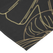 ゴールデングリーン葉 テーブルクロス (アングル)