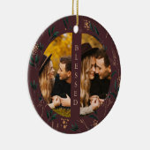 ゴールデングリーン賛美タイポグラフィフォトナス セラミックオーナメント (右)