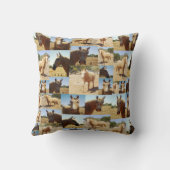 **"ゴールデングレイス：パロミノの写真コラージュ"** クッション (裏面)